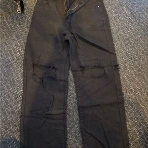 Black Distressed Jeans